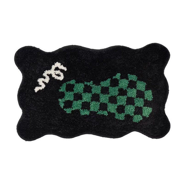 Cartoon Pig-Themed Bath Mat