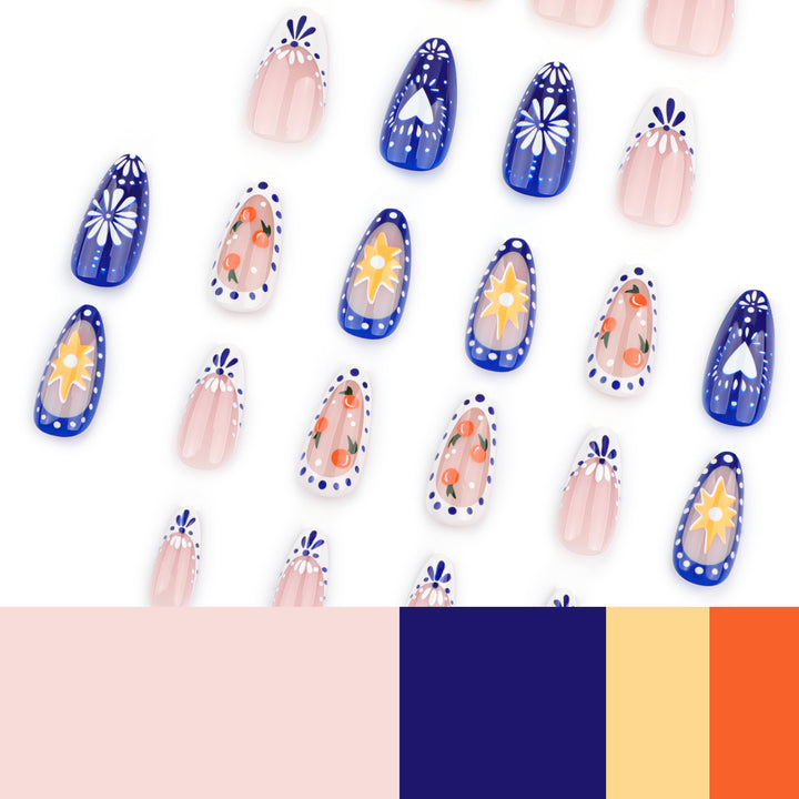 Artful Nail Art with Tropical Motifs Kalsten