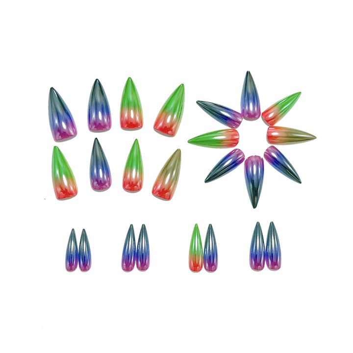 Glossy Spitzen Artificial Nails Kalsten