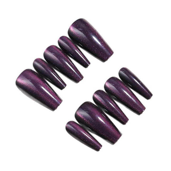 Glittery Long Stiletto Press-On Nail Set Kalsten