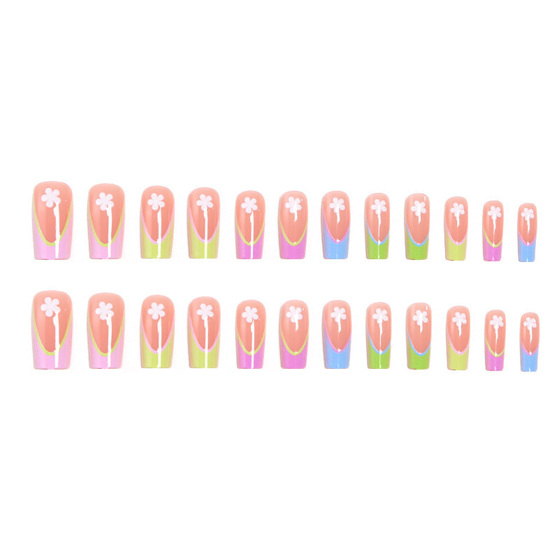 Artificial nails with floral designs Kalsten