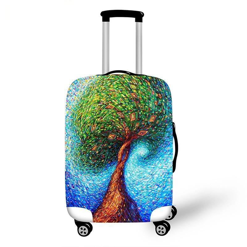 Women's hard shell suitcase with diverse floral design Kalsten