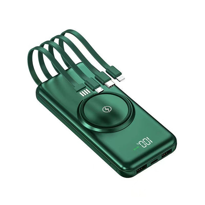 Power bank with integrated multi-charging cable for Kalsten