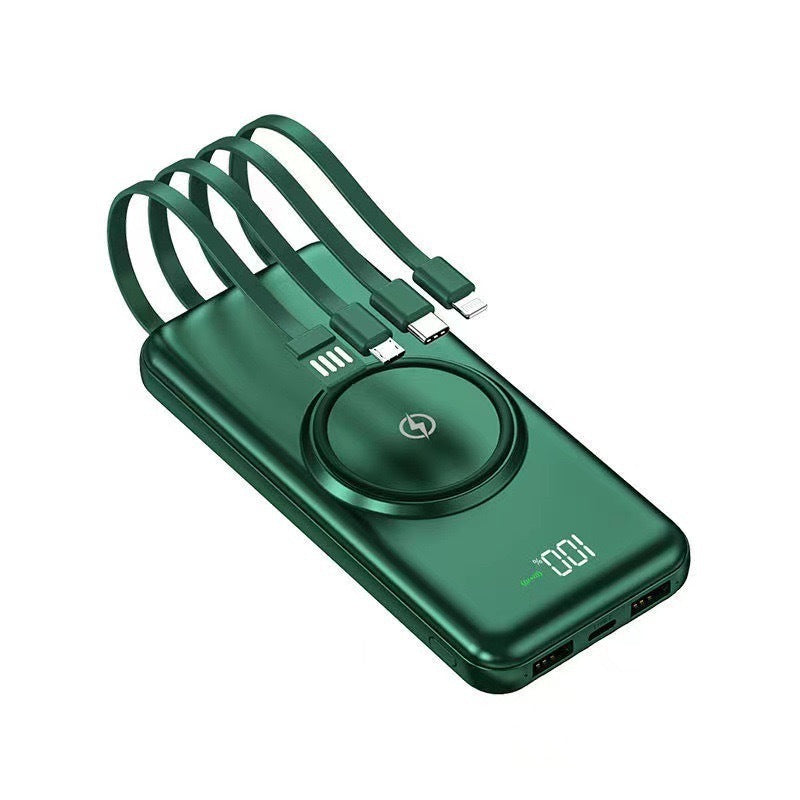 Portable power bank with integrated cables Kalsten