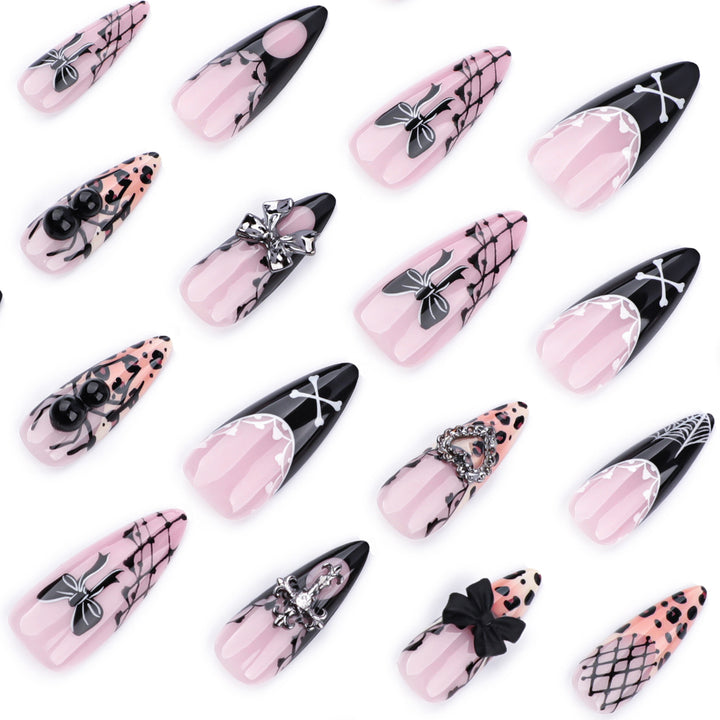 Creative acrylic nails in elegant leopard design Kalsten