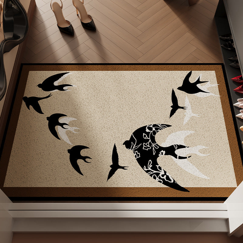 Floral Patterned Welcome Mat