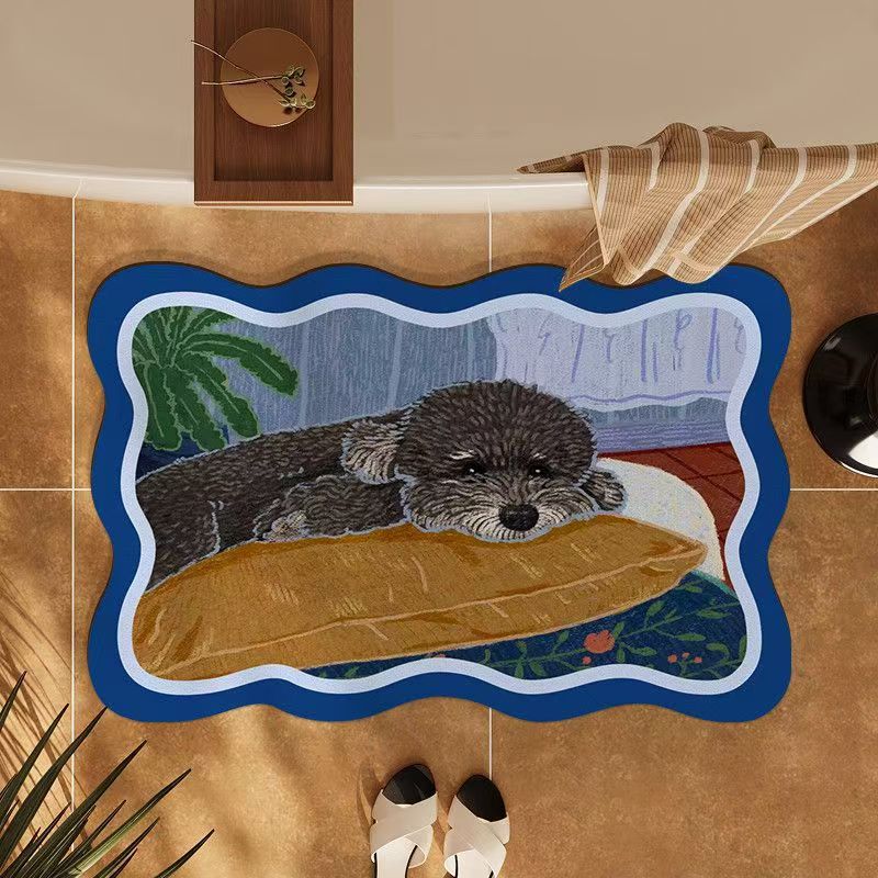 Dog-Themed Decorative Area Mat
