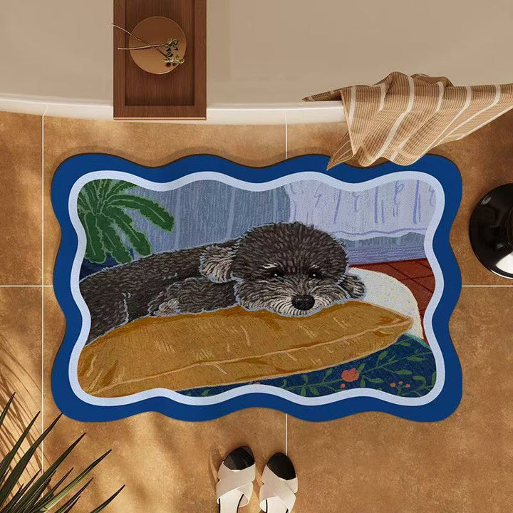 Dog-Themed Decorative Area Mat