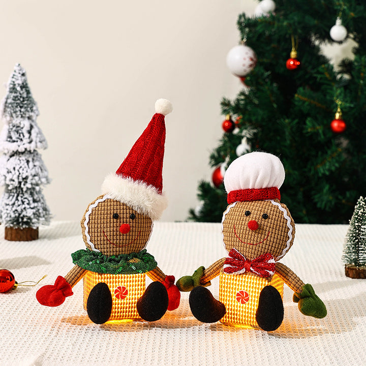 Cute Christmas gnome with LED light Kalsten