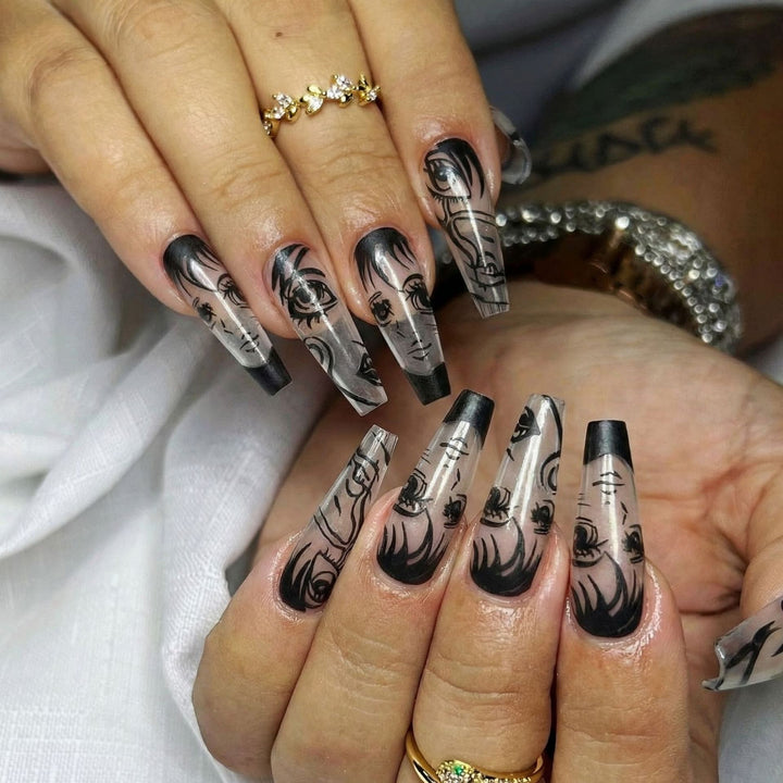 Art Nail Set with Artistic Portrait Designs Kalsten
