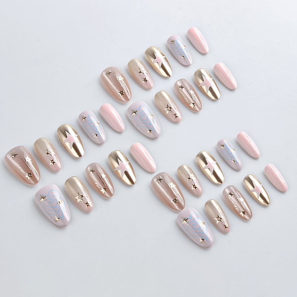 Star-Embellished Press-On Nail Set Kalsten