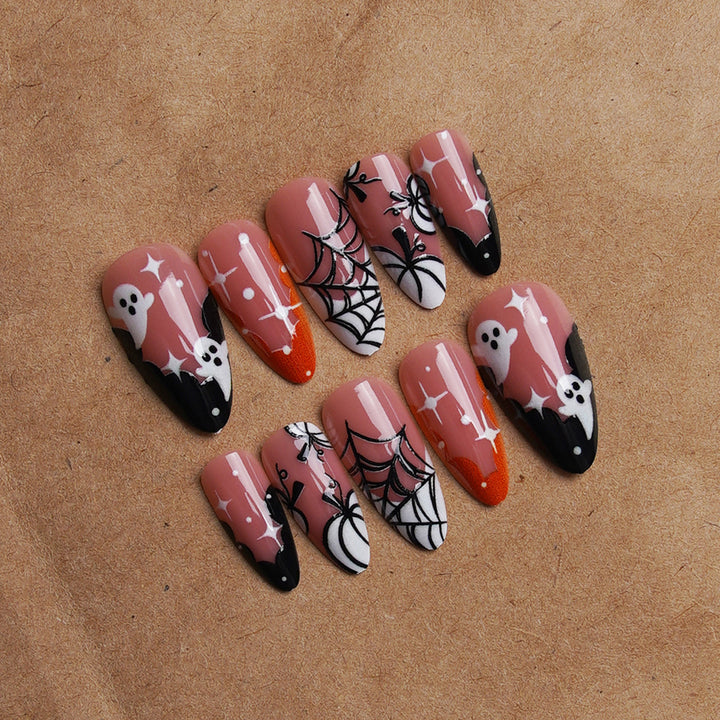 Halloween Artificial Nail Set with Creepy Designs Kalsten