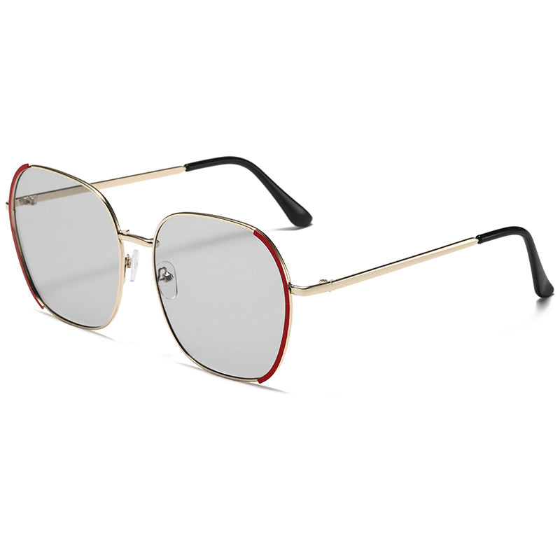 Women's large square sunglasses with high-quality metal frame Kalsten