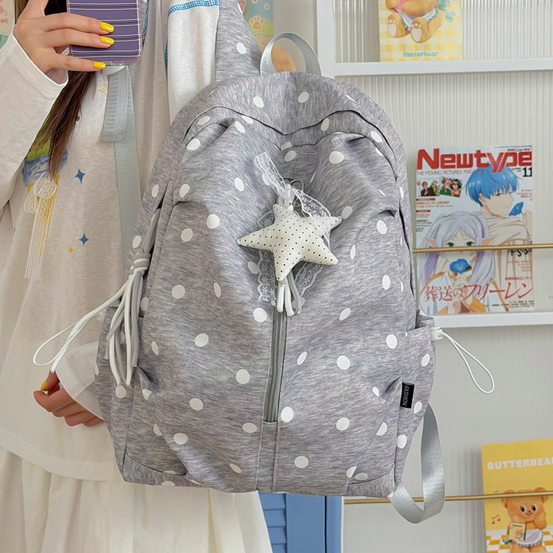 Polka Dot Patterned Casual Backpack Kalsten