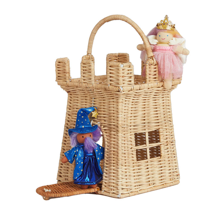 Castle-Shaped Woven Storage Basket Kalsten
