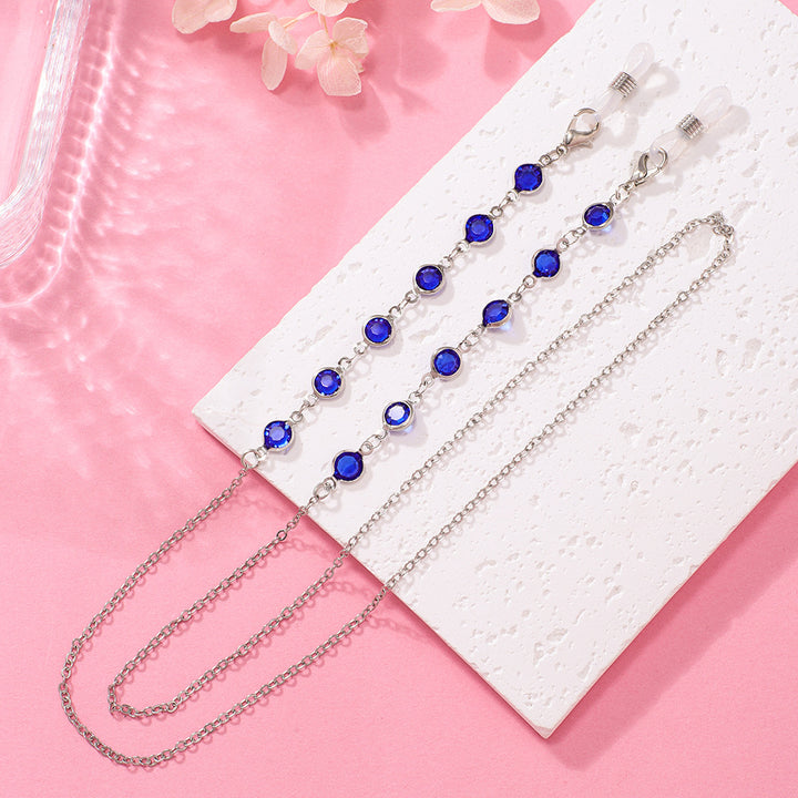 Stylish Crystal Chain Eyewear Holder Kalsten
