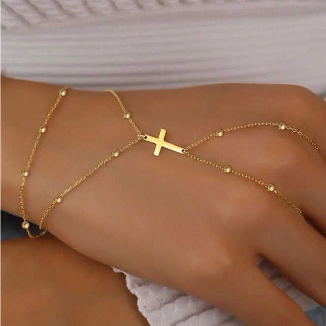 Elegant Cross Bracelet by Kalsten