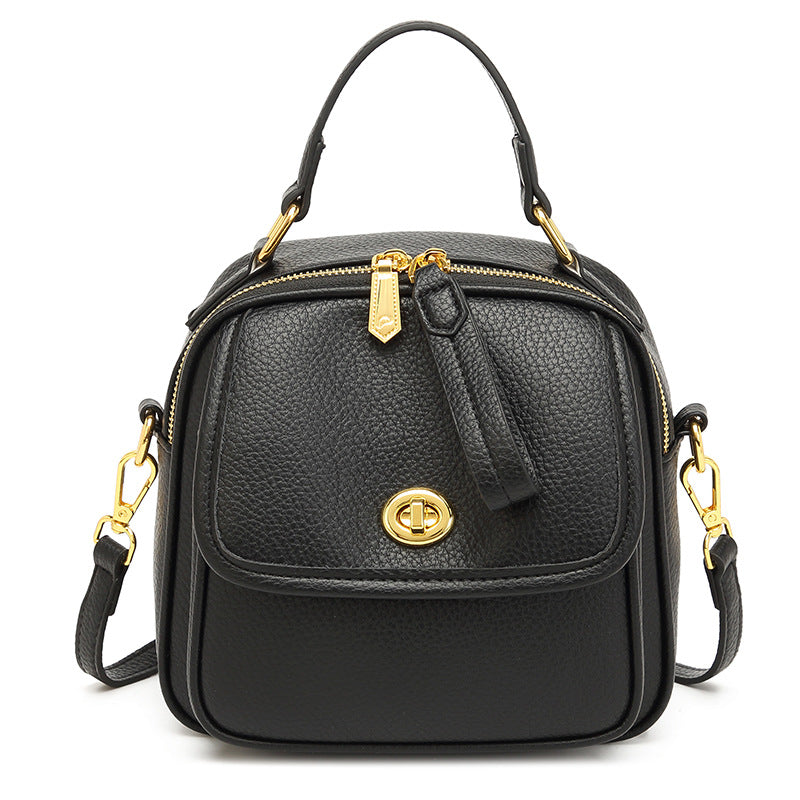 Textured Vegan Leather Crossbody Handbag Kalsten