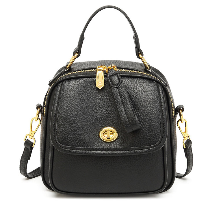 Textured Vegan Leather Crossbody Handbag Kalsten