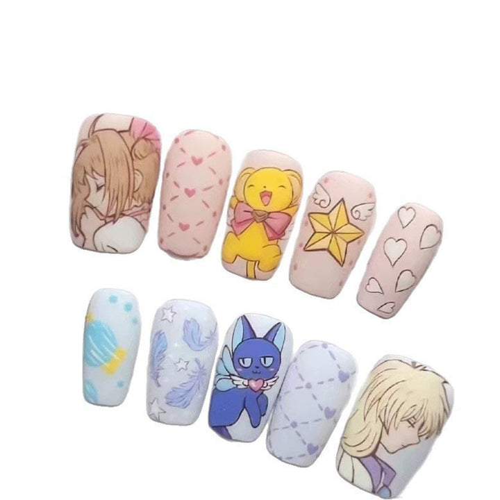 Fun Character-Themed Press-On Nail Art Kit Kalsten