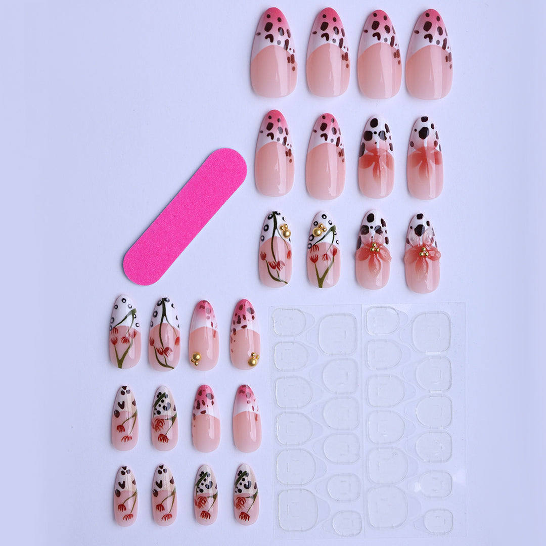 Artificial Nails in Exquisite Floral Design Kalsten