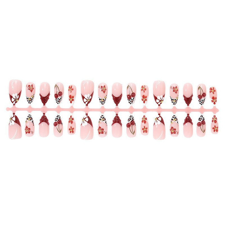 Floral Blossom Decorative Press-On Nail Set