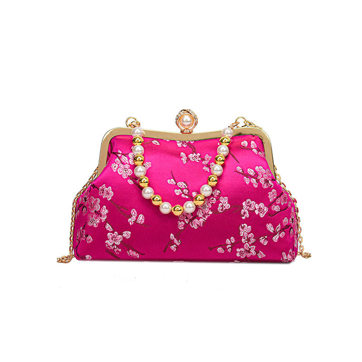 Floral Print Evening Clutch