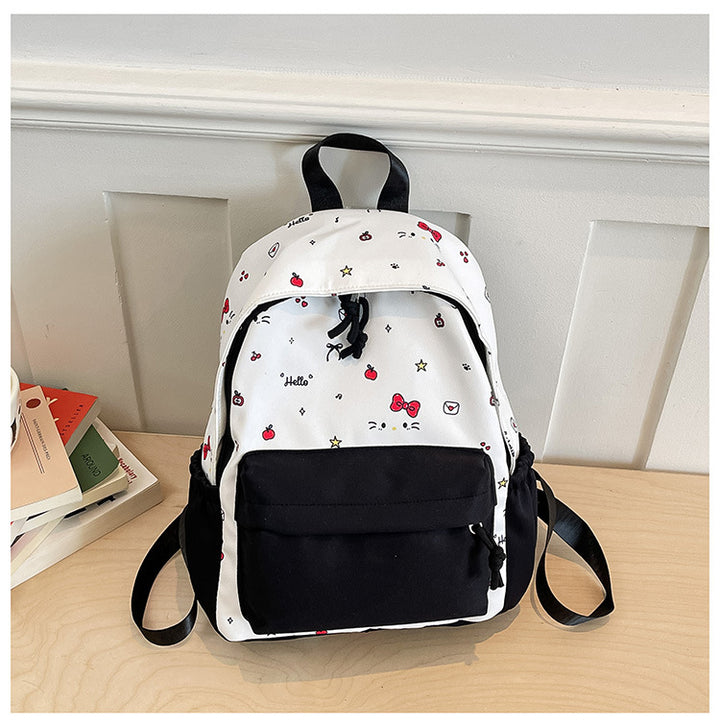 Cute everyday backpack with embroidered bows Kalsten