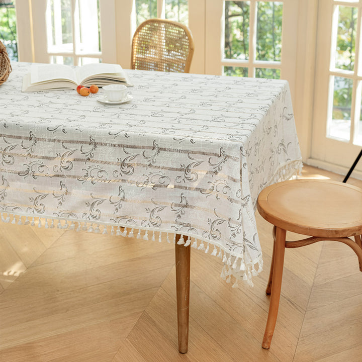 Decorative Tassel Tablecloth