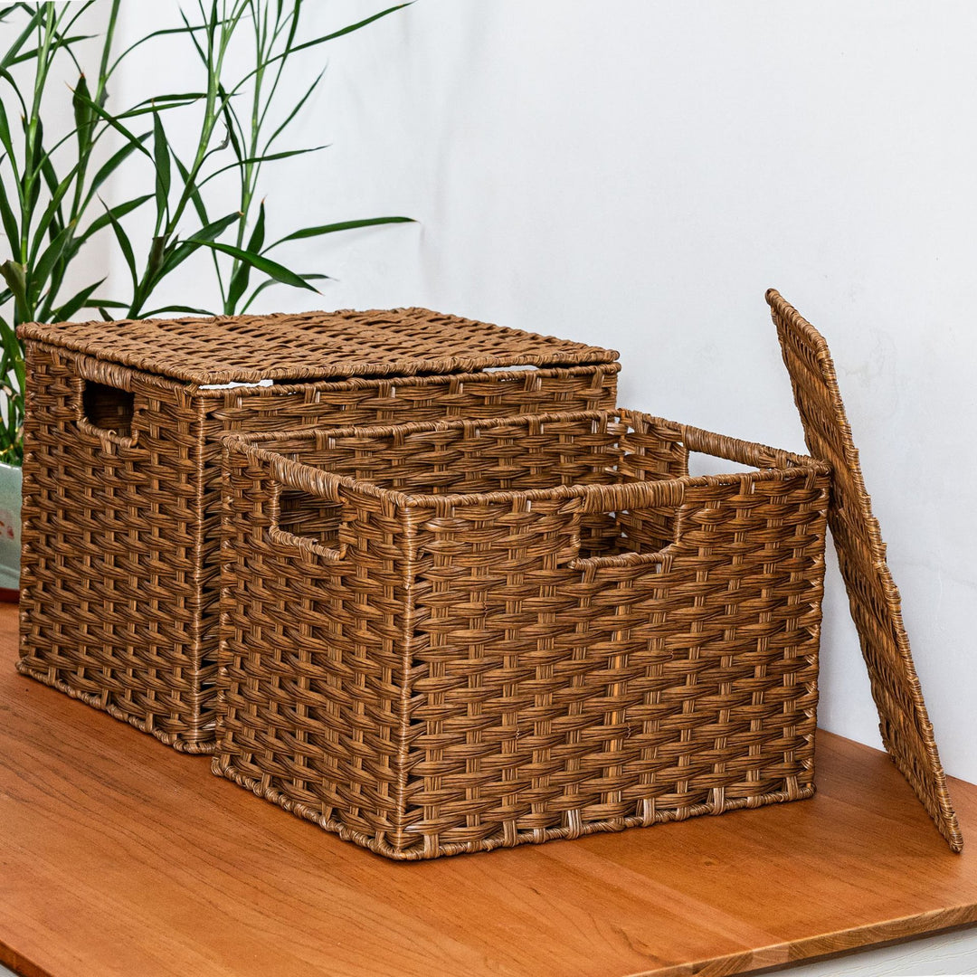 Versatile Wicker Storage Bin Kalsten