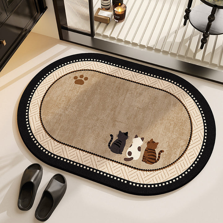 Cat-Themed Decorative Area Mat Kalsten