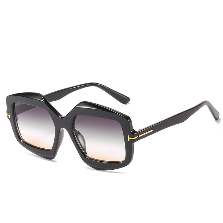 Bold Patterned Hexagonal Sunglasses Kalsten