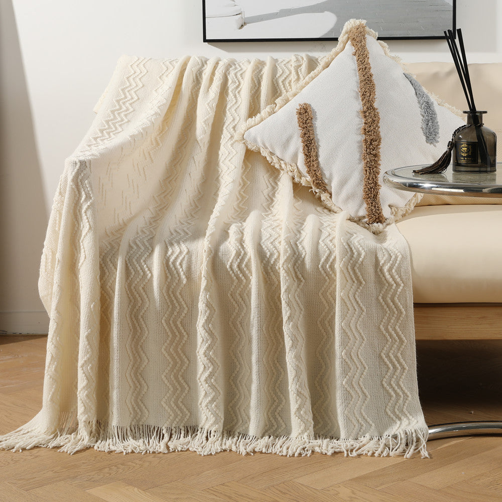 Stylish Textured Throw Blanket