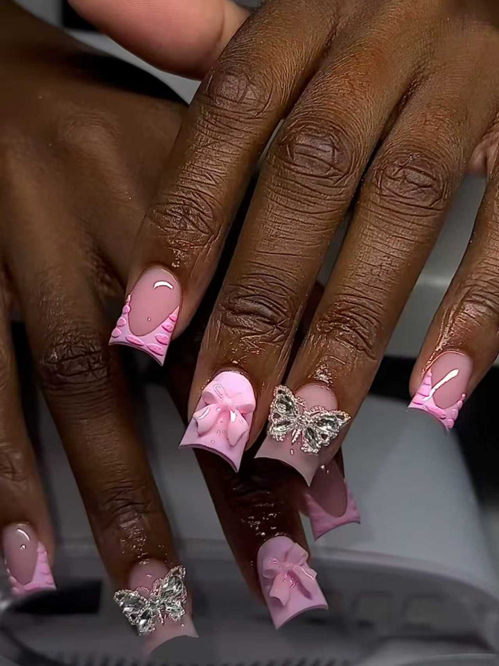 Decorative Butterfly-Inspired Nail Enhancements Kalsten