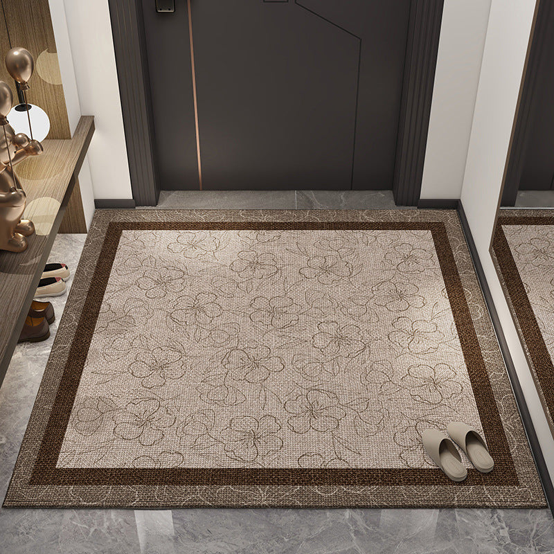 Floral Patterned Entrance Mat