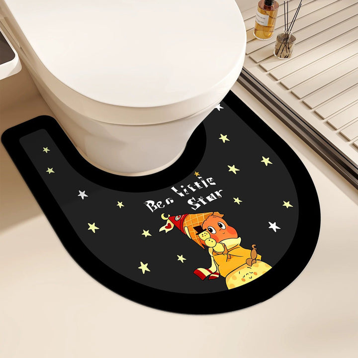 Cute Animal-Themed Toilet Mat