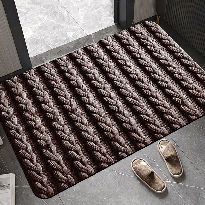 Plush Textured Door Mat