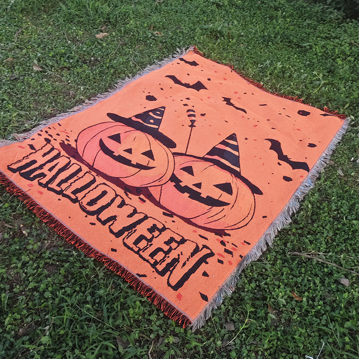 Halloween-Themed Throw Blanket
