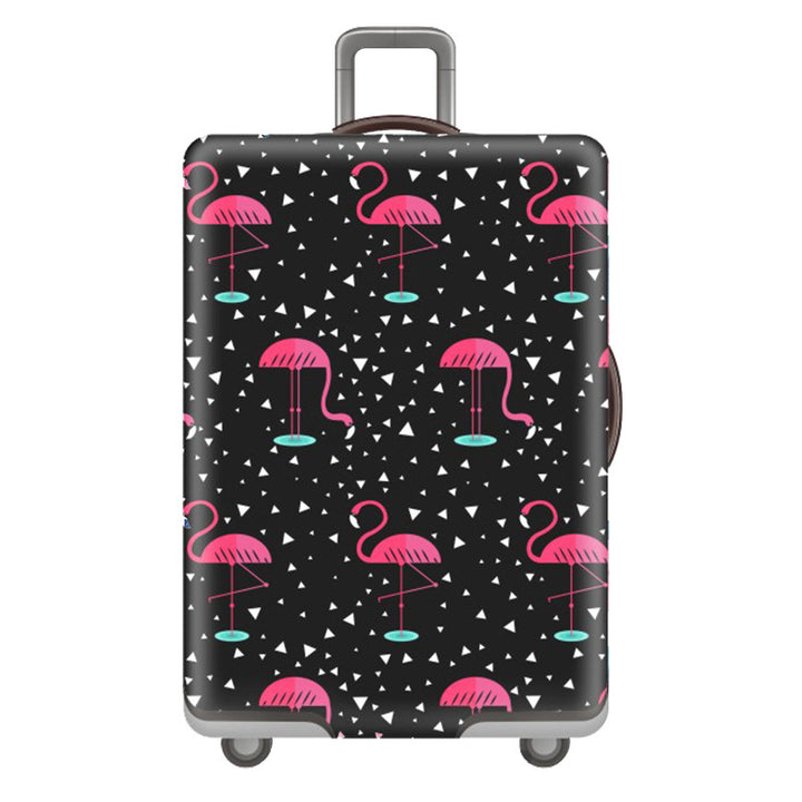Women's Hard Shell Suitcase with Playful Flamingo Design Kalsten
