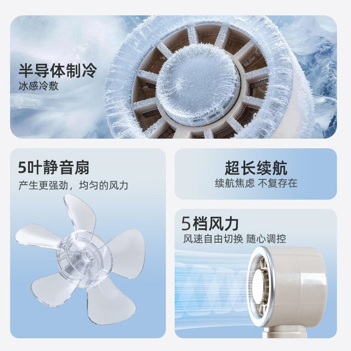 Women Portable Mini Cooling Fan with USB Connection and 5 Speeds Kalsten