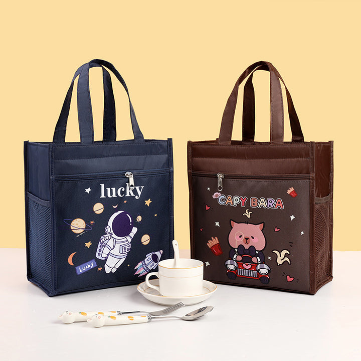 Insulated Bear-Themed Lunch Tote Kalsten