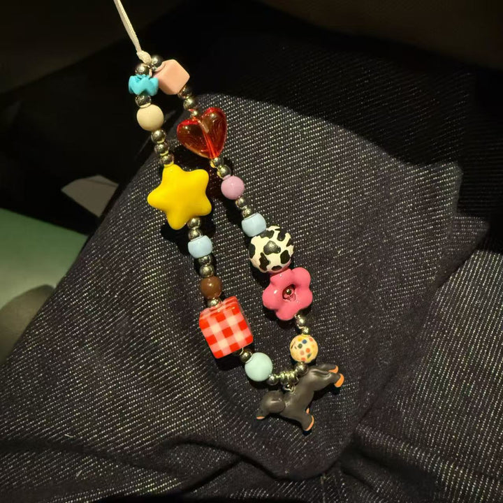 Playful Beaded Charm Phone Strap Kalsten 1790135886