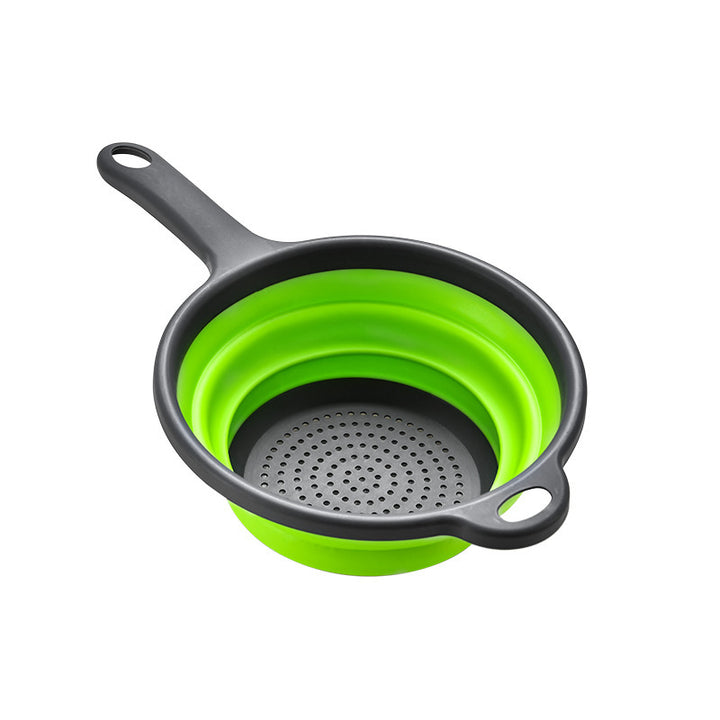 Collapsible Silicone Strainer with Ergonomic Handle Kalsten