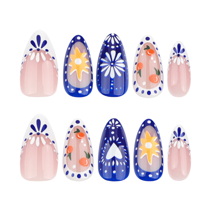 Artful Nail Art with Tropical Motifs Kalsten