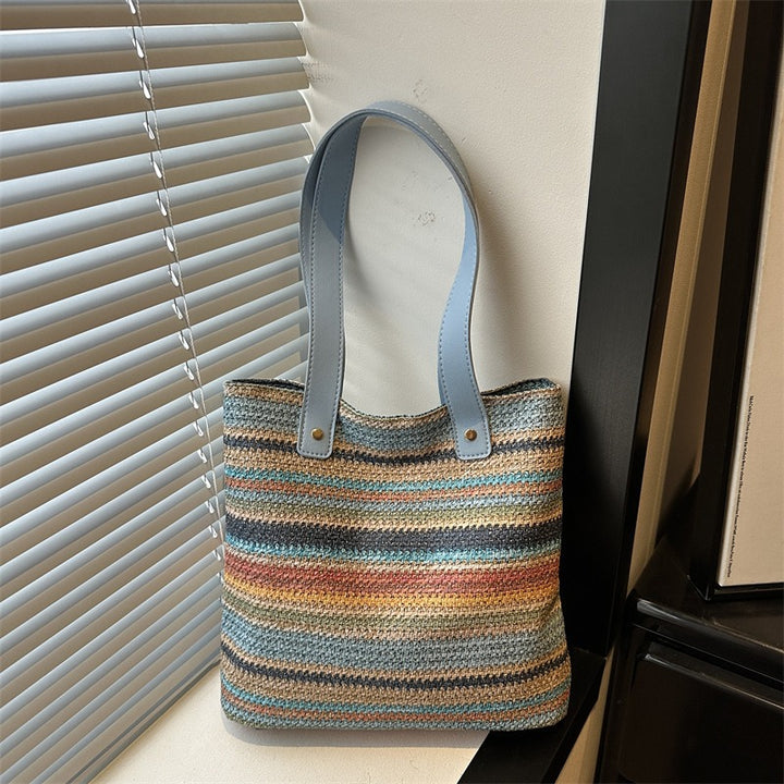 WoColorful Woven Tote Bag Kalsten