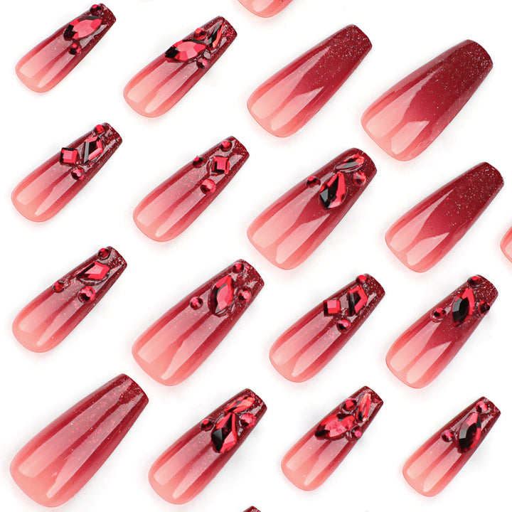Glamorous nail art with crystal design Kalsten