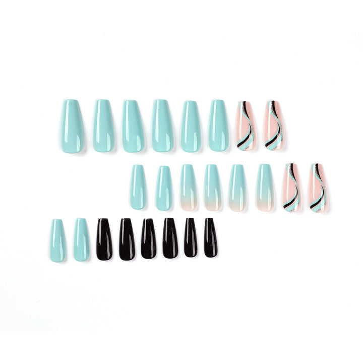 Artistic Gel Nail Extensions in Modern Design Kalsten