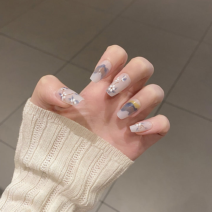 Premium Floral Design Press-On Nails Kalsten