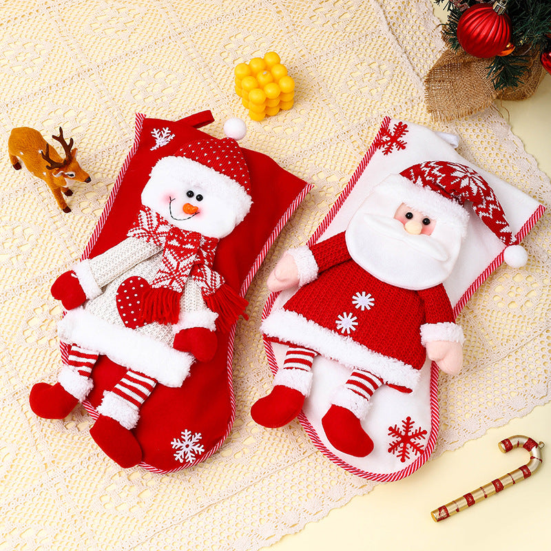 Festive Snowman Christmas Stocking Kalsten
