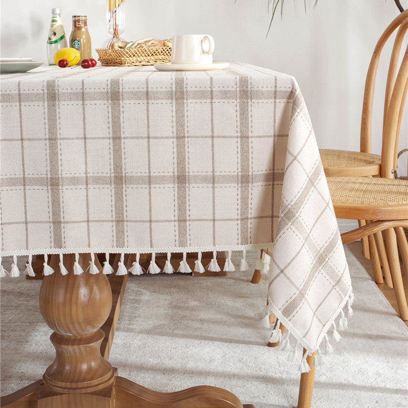 Casual Checkered Tablecloth